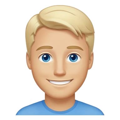 Blonde hair and blue eyes white guy sexy pose sfw sticker