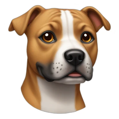 dog staffy sticker
