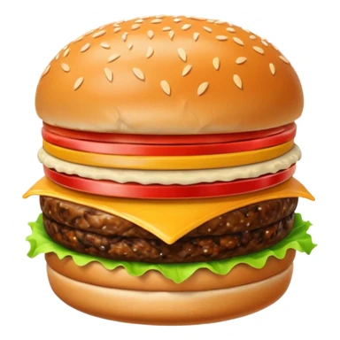 emoji for food like burger sticker