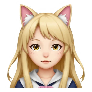 Neko girl sticker