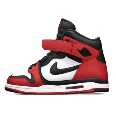 Red black and white Nike Jordans  sticker