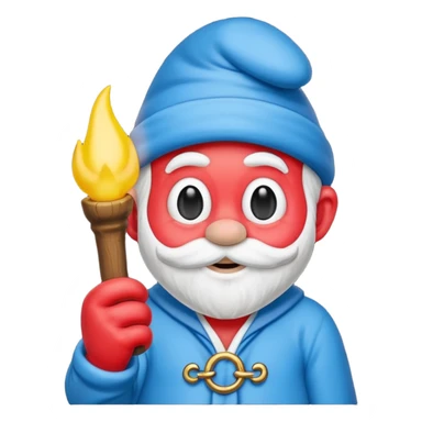 papa smurf  sticker