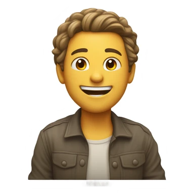 a person slapping their knee and laughing  sticker