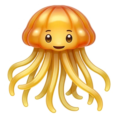 a bundle of transparent jelly noodles sticker