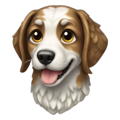 dog made of snake scales sticker