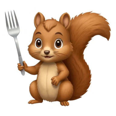 squirrel at a restaurant sticker