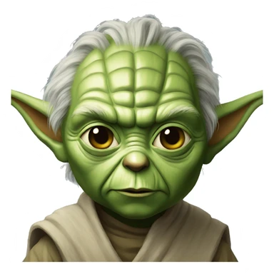 Yoda tenant son sabre sticker
