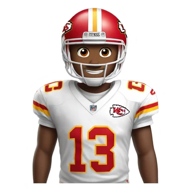 Josh in Kansas City Chiefs jersey sticker
