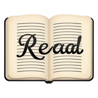 The word "read" sticker