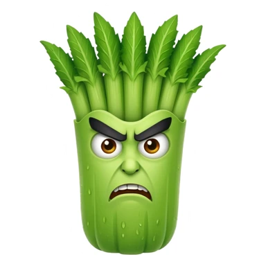 Villain celery sticker