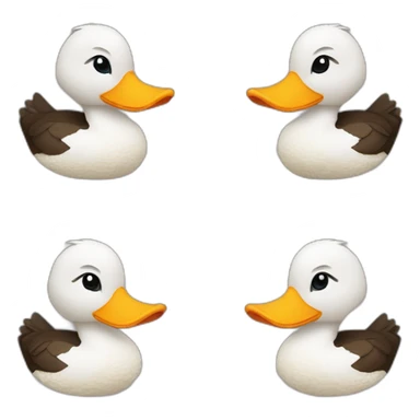 Un canard en croché  sticker