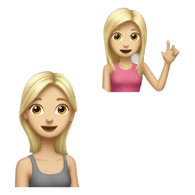 Blonde girl in car picking up brown haired girl, friend sticker