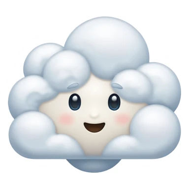 faceless cloud sticker