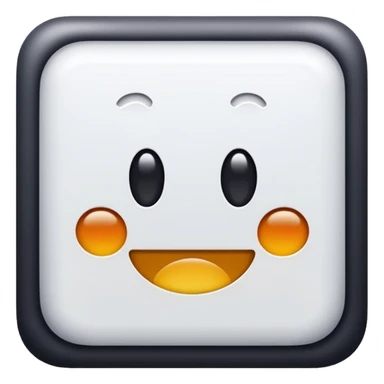 “I’d like to create an emoji similar to this one: a square blue background with the text ‘KR’ in white. Please keep the ‘KR’ lettering exactly the same and only apply it to a blue square emoji style.” sticker