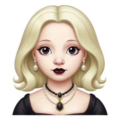   renaissance monalisa goth pig  sticker