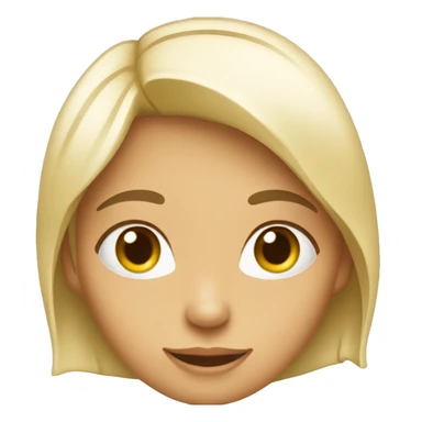 Un visage féminin heureux. sticker