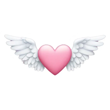 heart with angel wings sticker