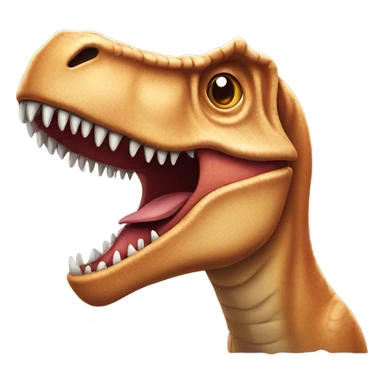 T-Rex with A Head made out of teeth sticker