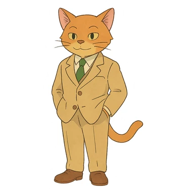 ghibli style oren sticker
