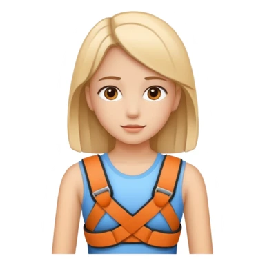 Girl with back brace sticker