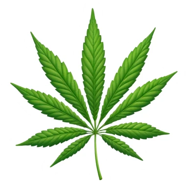 Emoji de una Hoja de marihuana  sticker
