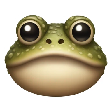 a toad with moustache and beard sticker