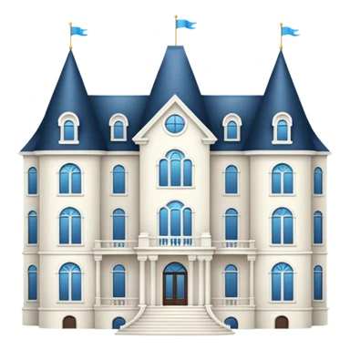 big white mansion sticker