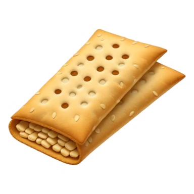 un tas de crackers aux graines bord lisse sticker