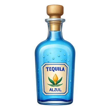 Bottle tequila Azul sticker