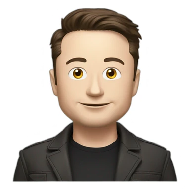 elon musk with tesla model 3 sticker