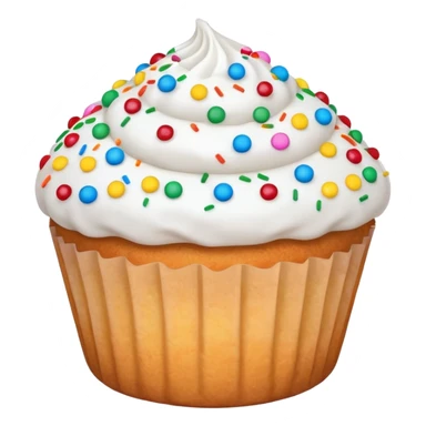 white coloured muffin with white topping sticker