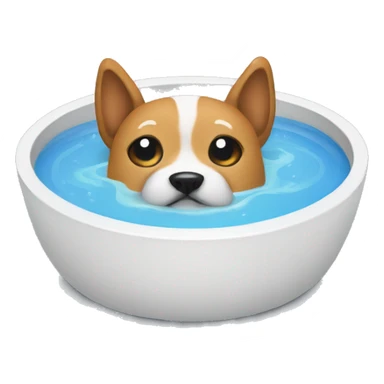 dog bowl with water sticker