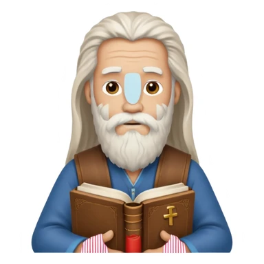 moses holding bible sticker