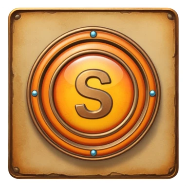 Create a custom emoji badge featuring a stylized, letter “S”. Theme it in the Bronze rank style from League of Legends. Use warm bronze metals, orange-brown highlights, and a polished but aged texture. Emblem-like design, vibrant and high clarity.
 sticker