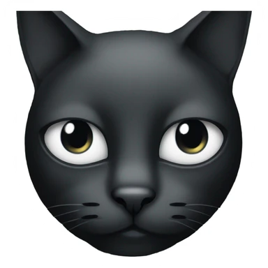 black cat face with eyes dollar sign sticker