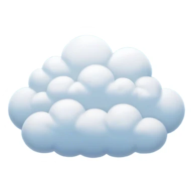 Cinematic Realistic Cumulus Emoji, Big and puffy, with cotton-like clouds floating in the clear blue sky. The rounded tops of the clouds glow with the light of the sun, while their soft, white texture adds a sense of calm and spaciousness. Soft glowing outline, capturing the essence of warmth, comfort, and peaceful skies in a perfect cumulus cloud! sticker