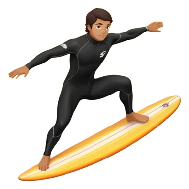 A surfer riding a large wave, skillfully balancing on their board as the ocean crashes around them. The scene captures the energy and excitement of surfing, with the sun setting in the background and the water sparkling under the light. sticker