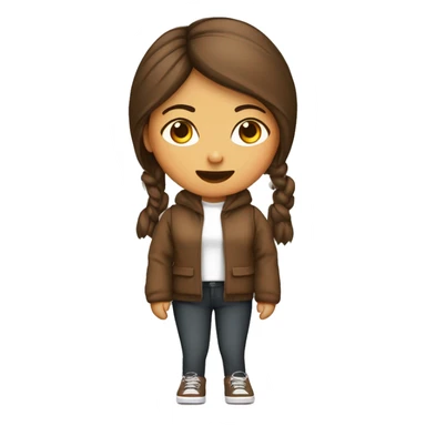 mujer jóven pelo largo lasio.ojos  marron, ropa casual. con una laptop sticker