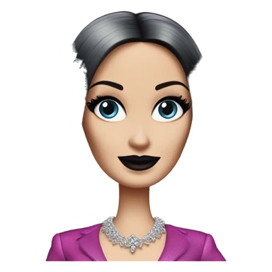 Palm Beach Breeze Barbie, Morticia Addams sticker