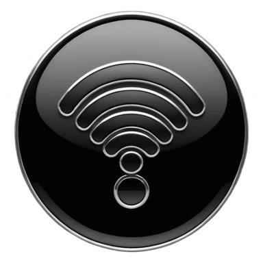 Black Wifi sticker