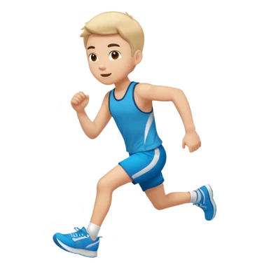 High resolution of ful body kid running  sticker