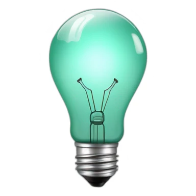 light bulb with brain idea sticker