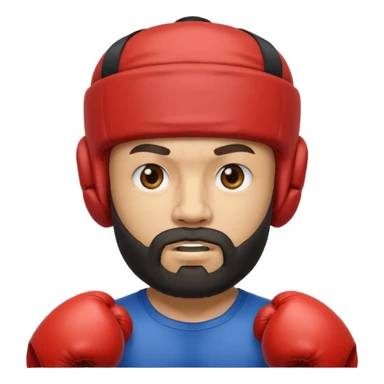 Boxer with headgear and beard























 sticker