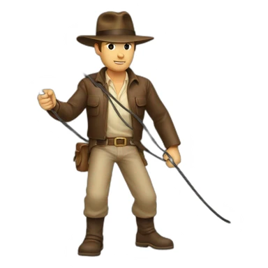 indiana jones with lasso sticker