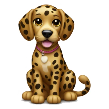 Leapord print dog sticker