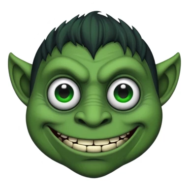 Black troll face with dollar eyr sticker