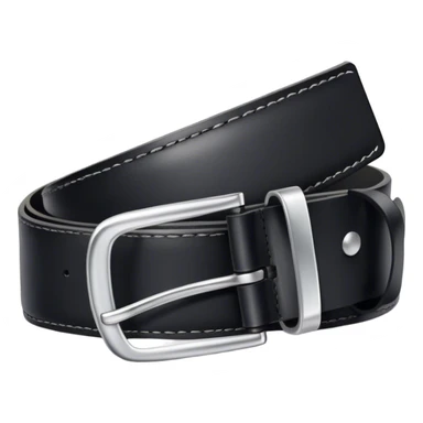 Black leather belt sticker