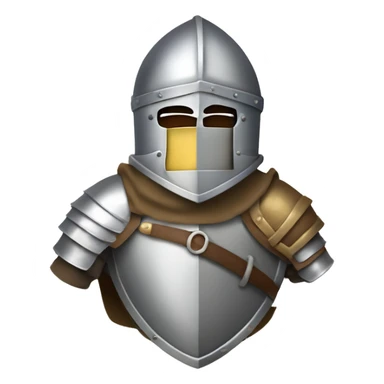 knight in armor wielding sword and shield sticker