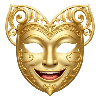 Comedy/tragedy laugh/cry sticker