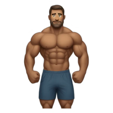 Homme qui fait de la musculation sticker
